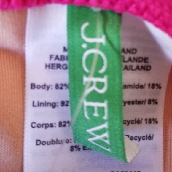 J Crew Womens Ruched V Neck One Piece Size 12 Low Cut Leg High Rise Back Pink - Picture 5 of 7